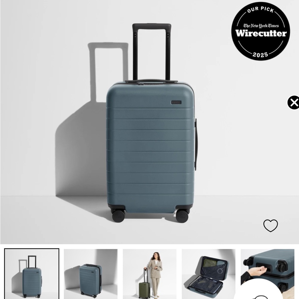 Away Carry On Coastal Blue Suitcase